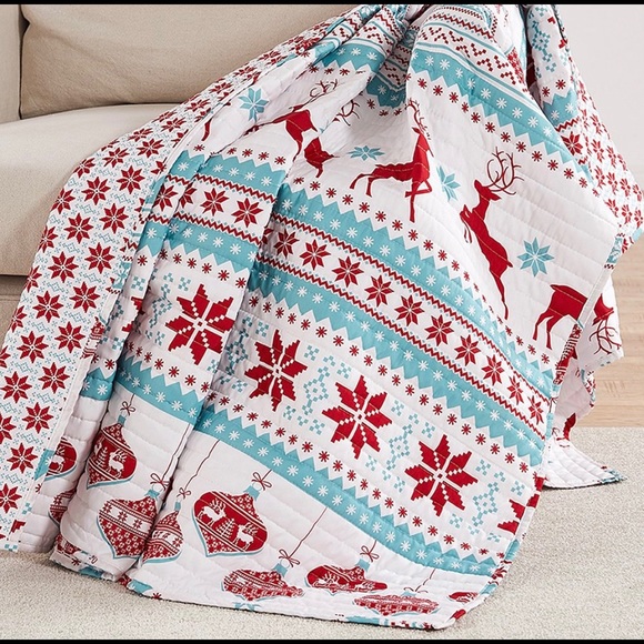 Levtex Christmas Quilt Brand New - Picture 1 of 2